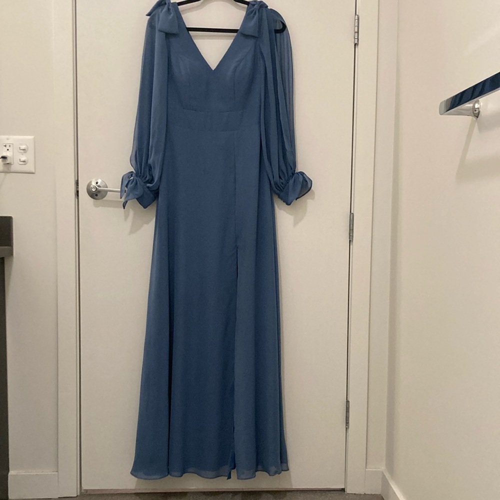 JJ’s House Bridesmaid Dress • Slate Blue • Size 6